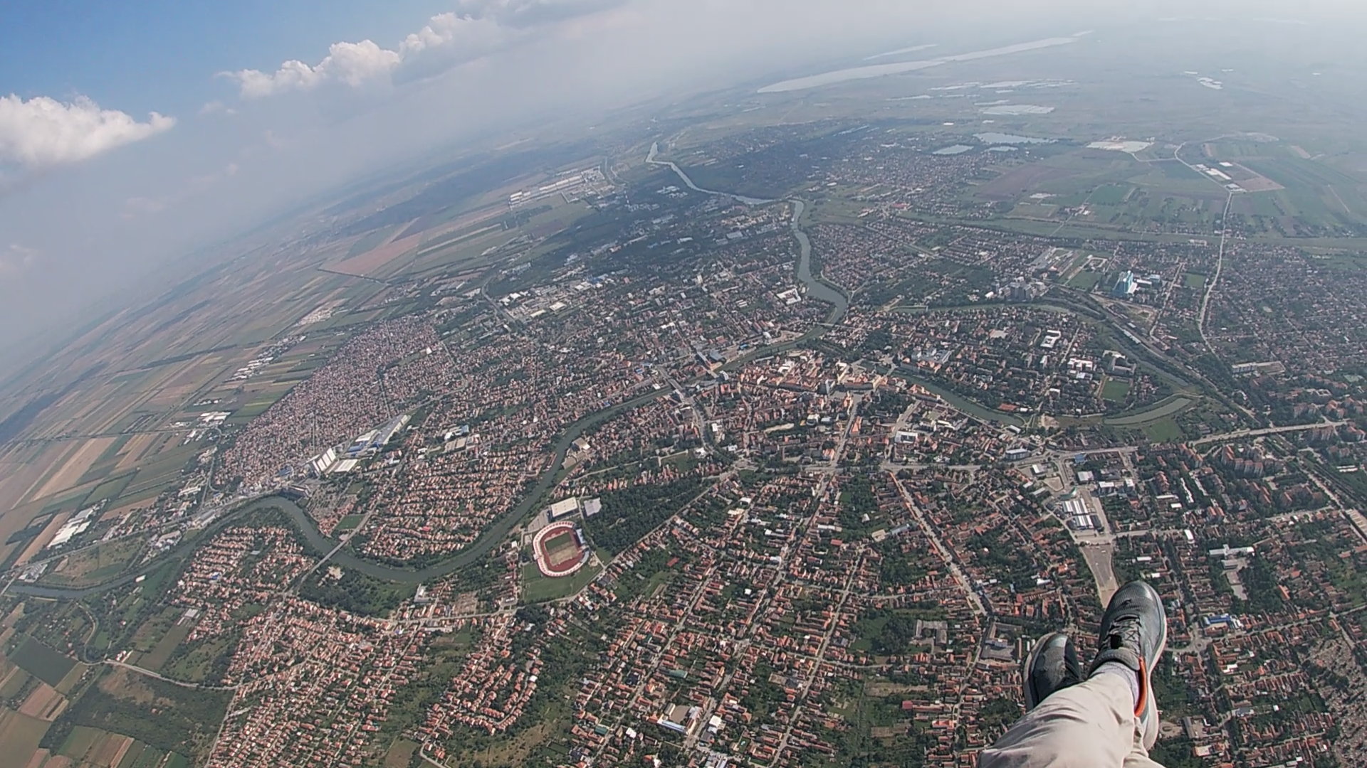 Paraglajding Banat, Let iznad ravnice, tandem let, paraglajding Zrenjanin